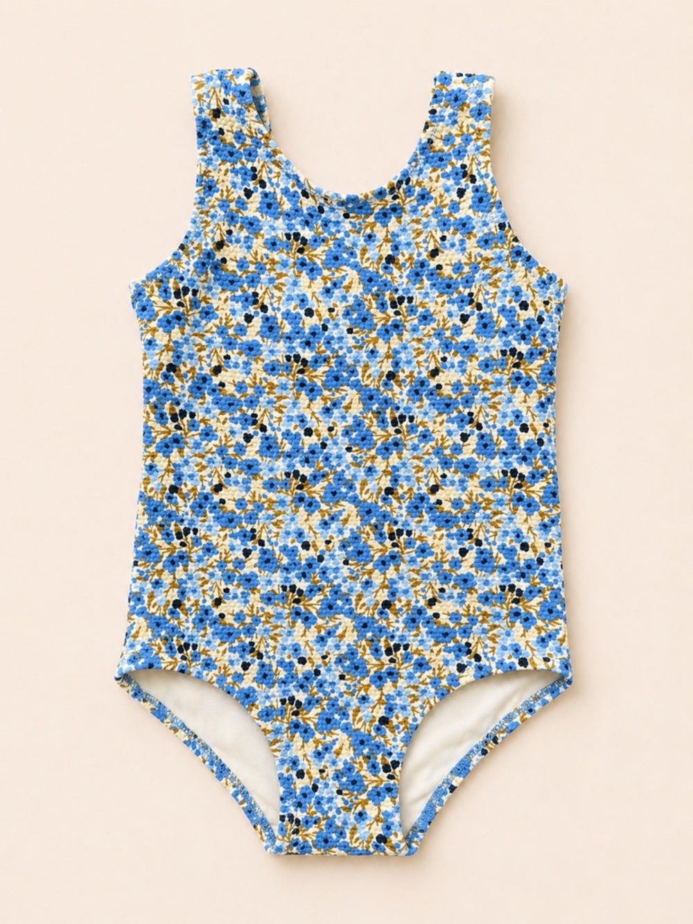 H&M Girls' Blue Floral One-Piece Swimsuit / Summer / Toddler Girl Swimwear